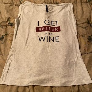 Sleeveless tank in light gray